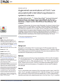 Cover page: Augmented concentrations of CX3CL1 are associated with interstitial lung disease in systemic sclerosis.