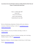 Cover page: Associations between the metabolic syndrome and bone health in older men and women: the Rancho Bernardo Study