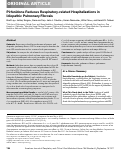 Cover page: Pirfenidone Reduces Respiratory-related Hospitalizations in Idiopathic Pulmonary Fibrosis