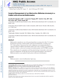 Cover page: Surgical management of an obstructive Müllerian Anomaly in a patient with anorectal malformation