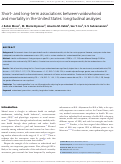 Cover page: Short- and long-term associations between widowhood and mortality in the United States: longitudinal analyses
