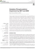 Cover page: Oxidative Phosphorylation Impairment by DDT and DDE