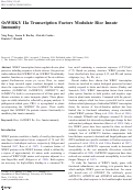 Cover page: OsWRKY IIa Transcription Factors Modulate Rice Innate Immunity.