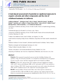 Cover page: A task-based assessment of parental occupational exposure to organic solvents and other compounds and the risk of childhood leukemia in California