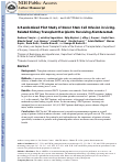 Cover page: A Randomized Pilot Study of Donor Stem Cell Infusion in Living-Related Kidney Transplant Recipients Receiving Alemtuzumab