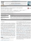 Cover page: Mechanical analysis of arterial plaques in native geometry with OCT wall motion analysis