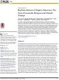 Cover page: Big Data Sensors of Organic Advocacy: The Case of Leonardo DiCaprio and Climate Change.