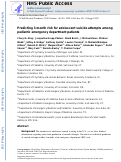 Cover page: Predicting 3-month risk for adolescent suicide attempts among pediatric emergency department patients.