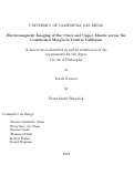 Cover page: Electromagnetic imaging of the crust and upper mantle across the continental margin in central California