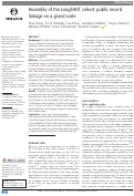 Cover page: Assembly of the LongSHOT cohort: public record linkage on a grand scale