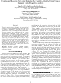 Cover page: Framing and Resource Activation: Bridging the Cognitive-Situative Divide Using a Dynamic Unit of Cognitive Analysis