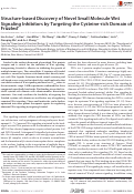 Cover page: Structure-based Discovery of Novel Small Molecule Wnt Signaling Inhibitors by Targeting the Cysteine-rich Domain of Frizzled*