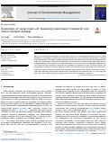 Cover page: Economics of social trade-off: Balancing wastewater treatment cost and ecosystem damage