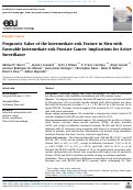 Cover page: Prognostic Value of the Intermediate-risk Feature in Men with Favorable Intermediate-risk Prostate Cancer: Implications for Active Surveillance.