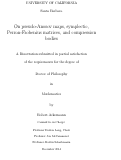 Cover page: On pseudo-Anosov maps, symplectic, Perron-Frobenius matrices, and compression bodies