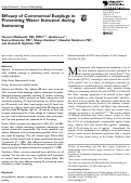 Cover page: Efficacy of Commercial Earplugs in Preventing Water Intrusion during Swimming