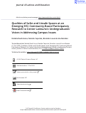 Cover page: Qualities of Safer and Unsafe Spaces at an Emerging HSI: Community-Based Participatory Research to Center Latina/o/x Undergraduates’ Voices in Addressing Campus Issues