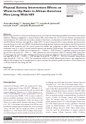 Cover page: Physical Activity Intervention Effects on Waist-to-Hip Ratio in African American Men Living With HIV