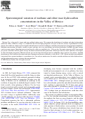 Cover page: Spatiotemporal variation of methane and other trace hydrocarbon concentrations in the Valley of Mexico