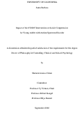 Cover page: Impact of the START Intervention on Social Competencies for Young Adults with Autism Spectrum Disorder