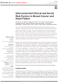 Cover page: Interconnected Clinical and Social Risk Factors in Breast Cancer and Heart Failure.