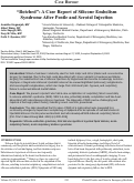 Cover page: “Botched”: A Case Report of Silicone Embolism Syndrome After Penile and Scrotal Injection