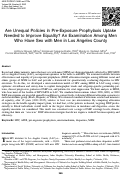 Cover page: Are Unequal Policies in Pre-Exposure Prophylaxis Uptake Needed to Improve Equality? An Examination Among Men Who Have Sex with Men in Los Angeles County