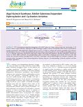 Cover page: Algal Kainoid Synthases Exhibit Substrate-Dependent Hydroxylation and Cyclization Activities.