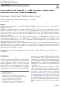 Cover page: Does number of rods matter? 4-, 5-, and 6-rods across a lumbar pedicle subtraction osteotomy: a finite element analysis