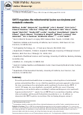 Cover page: SIRT5 Regulates the Mitochondrial Lysine Succinylome and Metabolic Networks