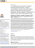 Cover page: A comprehensive assessment of patient reported symptom burden, medical comorbidities, and functional well being in patients initiating direct acting antiviral therapy for chronic hepatitis C: Results from a large US multi-center observational study