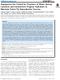 Cover page: Aquaporins Are Critical for Provision of Water during Lactation and Intrauterine Progeny Hydration to Maintain Tsetse Fly Reproductive Success