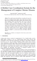 Cover page: A Mobile Care Coordination System for the Management of Complex Chronic Disease.
