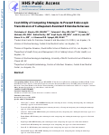 Cover page: Cost Utility of Competing Strategies to Prevent Endoscopic Transmission of Carbapenem-Resistant Enterobacteriaceae