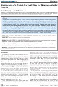 Cover page: Emergence of a Stable Cortical Map for Neuroprosthetic Control