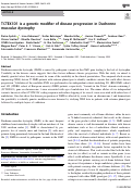 Cover page: TCTEX1D1 is a genetic modifier of disease progression in Duchenne muscular dystrophy.