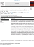 Cover page: Compost amendment maintains soil structure and carbon storage by increasing available carbon and microbial biomass in agricultural soil – A six-year field study