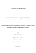 Cover page: Development and Evaluation of an Integrative Group Therapy Treatment for Survivors of Complex Trauma