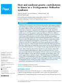 Cover page: Host and symbiont genetic contributions to fitness in a Trichogramma–Wolbachia symbiosis