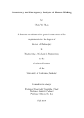 Cover page: Consistency and Discrepancy Analysis of Human Walking