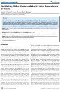 Cover page: Facilitating Stable Representations: Serial Dependence in Vision