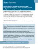 Cover page: Phase II study of cabozantinib in patients with progressive glioblastoma: subset analysis of patients with prior antiangiogenic therapy