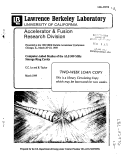 Cover page: COMPUTER-AIDED STUDIES OF THE ALS 500 MHZ STORAGE RING CAVITY