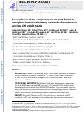 Cover page: Associations of donor, component, and recipient factors on hemoglobin increments following red blood cell transfusion in very low birth weight infants.