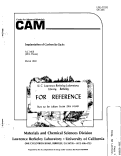 Cover page: Implantation of Carbon in GaAs