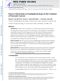 Cover page: Phase II clinical trials on investigational drugs for the treatment of pancreatic cancers