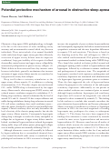 Cover page: Potential protective mechanism of arousal in obstructive sleep apnea