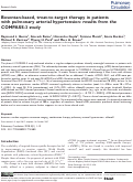 Cover page: Bosentan‐based, treat‐to‐target therapy in patients with pulmonary arterial hypertension: results from the COMPASS‐3 study