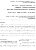 Cover page: New records of Plagyrona Gittenberger, 1977 (Gastropoda: Eupulmonata: Valloniidae) from Europe and problems about specific determination