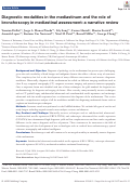 Cover page: Diagnostic modalities in the mediastinum and the role of bronchoscopy in mediastinal assessment: a narrative review.